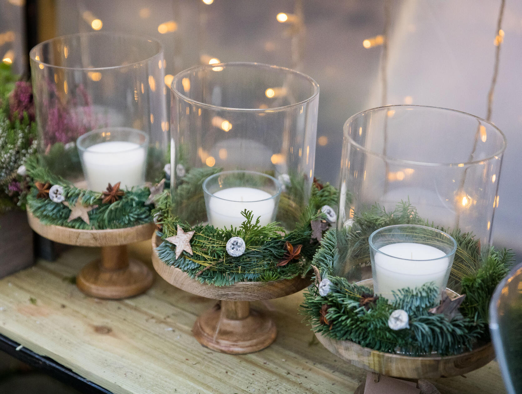 Christmas Candle Arrangement